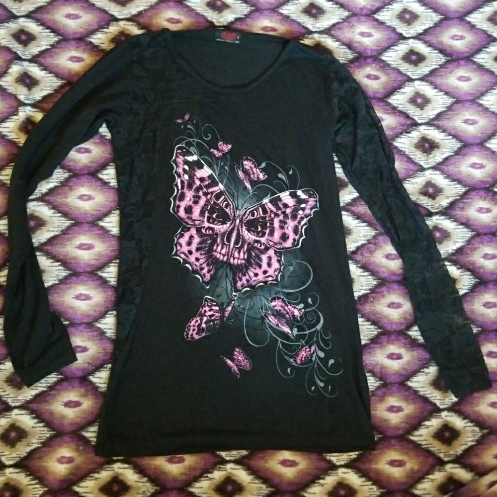 Black, lace long sleeve